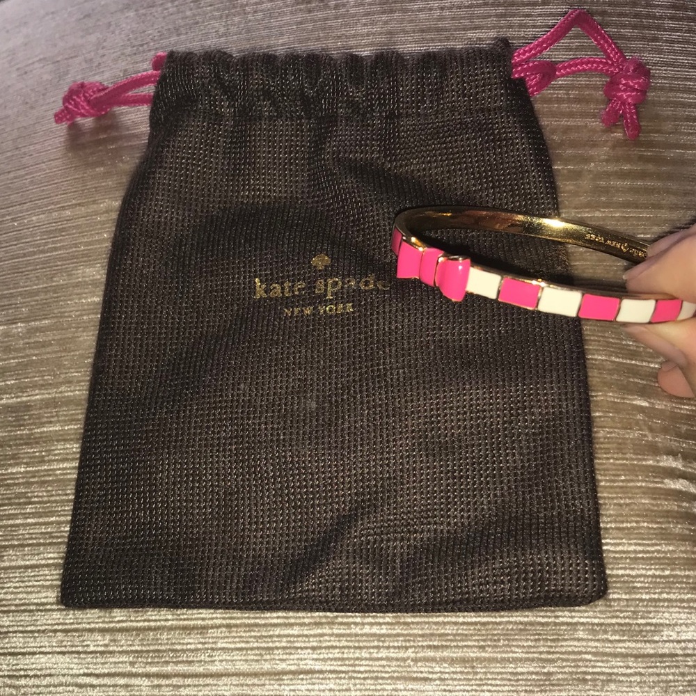 Kate Spade pink bow bracelet
